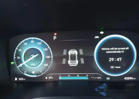 2023 Hyundai Santa Fe Hybrid Blue из США, поврежденный, VIN 5NMS2DA17PH014117